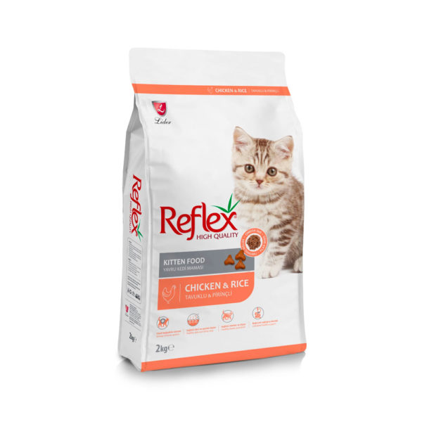 Reflex-Kitten-Food-Chicken-Rice Reflex Kitten Food Chicken & Rice – 2 Kg Pack