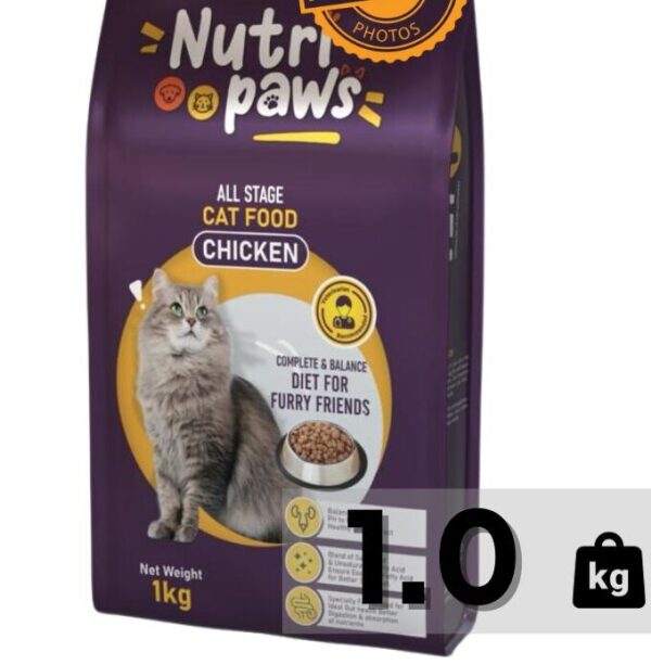 Nutri Paws All Life Stages Cat Food – 1 KG PACK