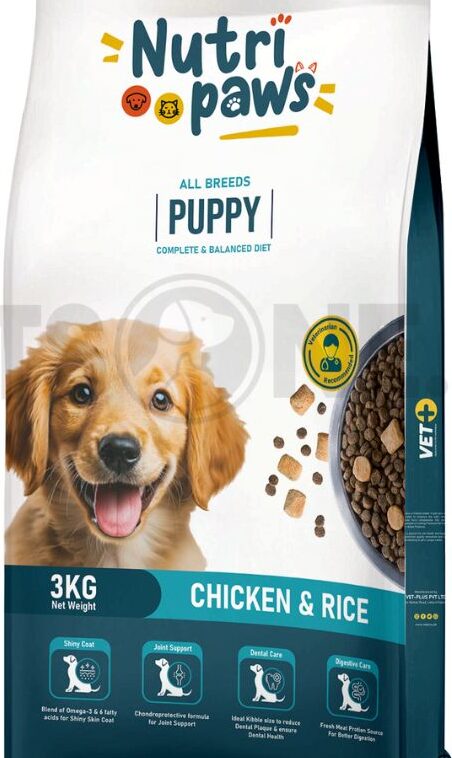Nutri Paws Puppy Dog Food-3 KG,15 KG PACKS